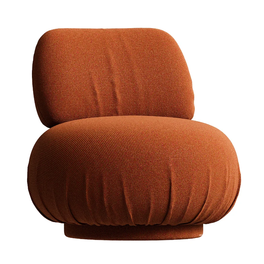 1970s Burnt Orange Lounge Chair Image 3