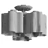 Lightstar Nubi 802033 01443 Ceiling Chandelier on a Rod - Thumbnail 3