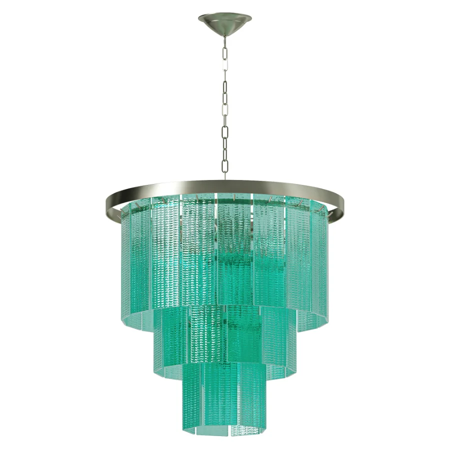 Italian Sea Green Murano Glass Sputnik Chandelier SimoEng Image 2