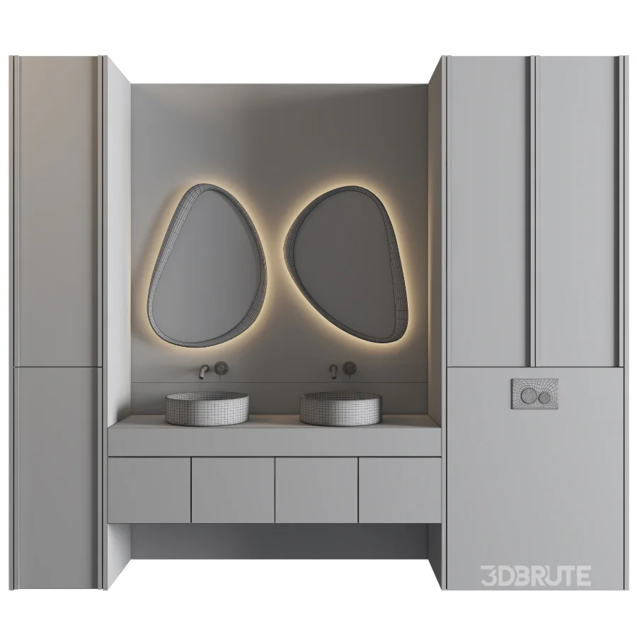 Bathroom Furniture Set 03 Image 3