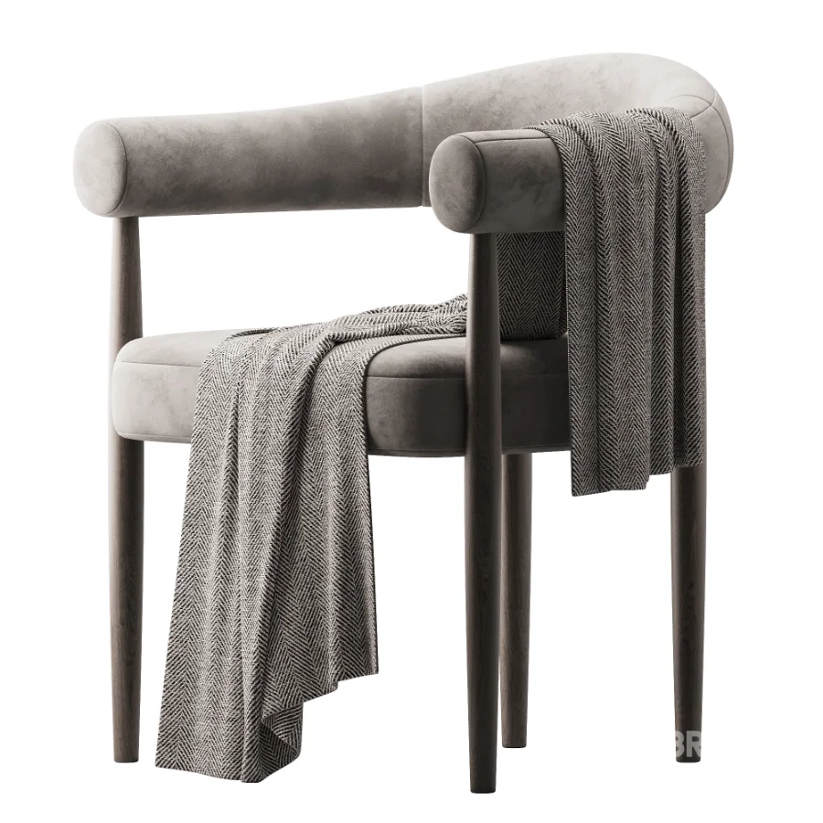 Light Wood Leg Aire Dining Chairs Image 2