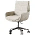 Sergio beige swivel office chair - Thumbnail 2