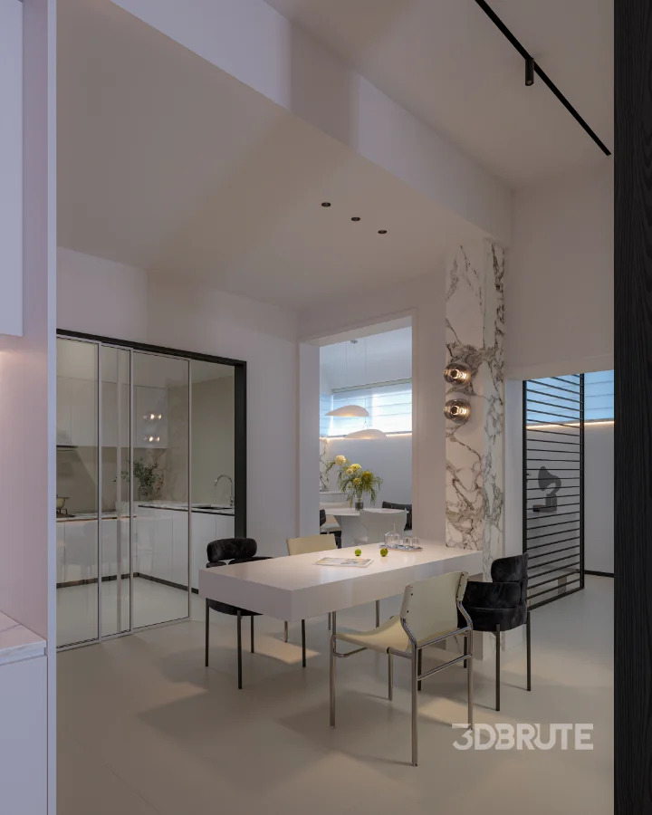 Modern living room dining room Image 6
