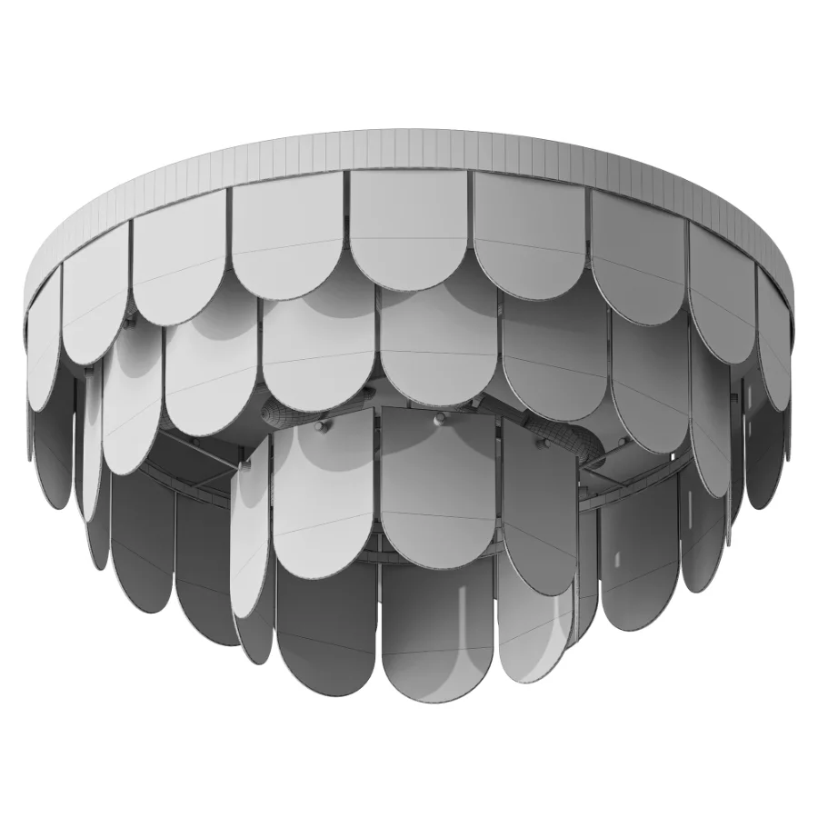 Possini Haumea Gold Glass Ceiling Lamp Image 3