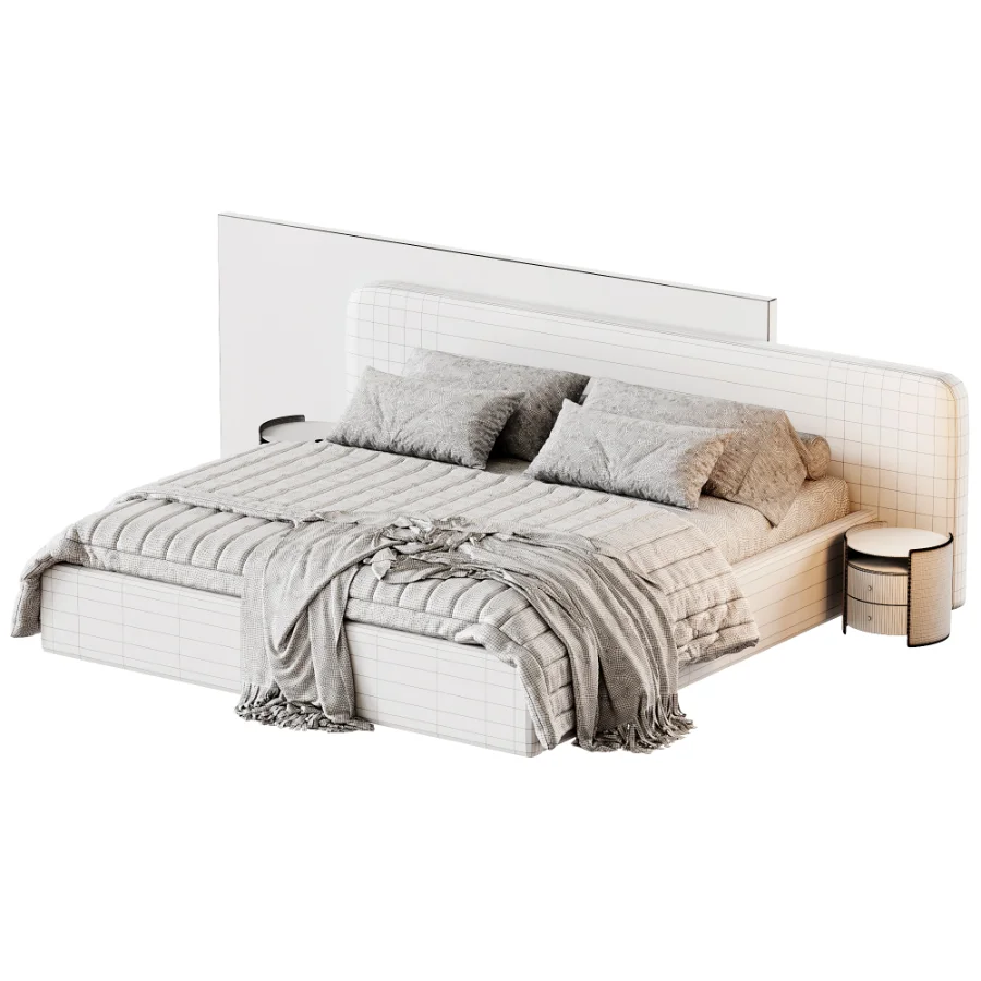 Modern Double Bed 04 Image 4