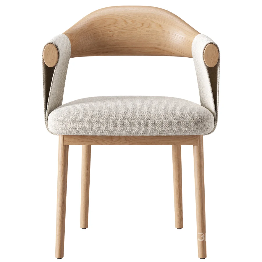 Gardner Modern Leather Dining Chair Image 3