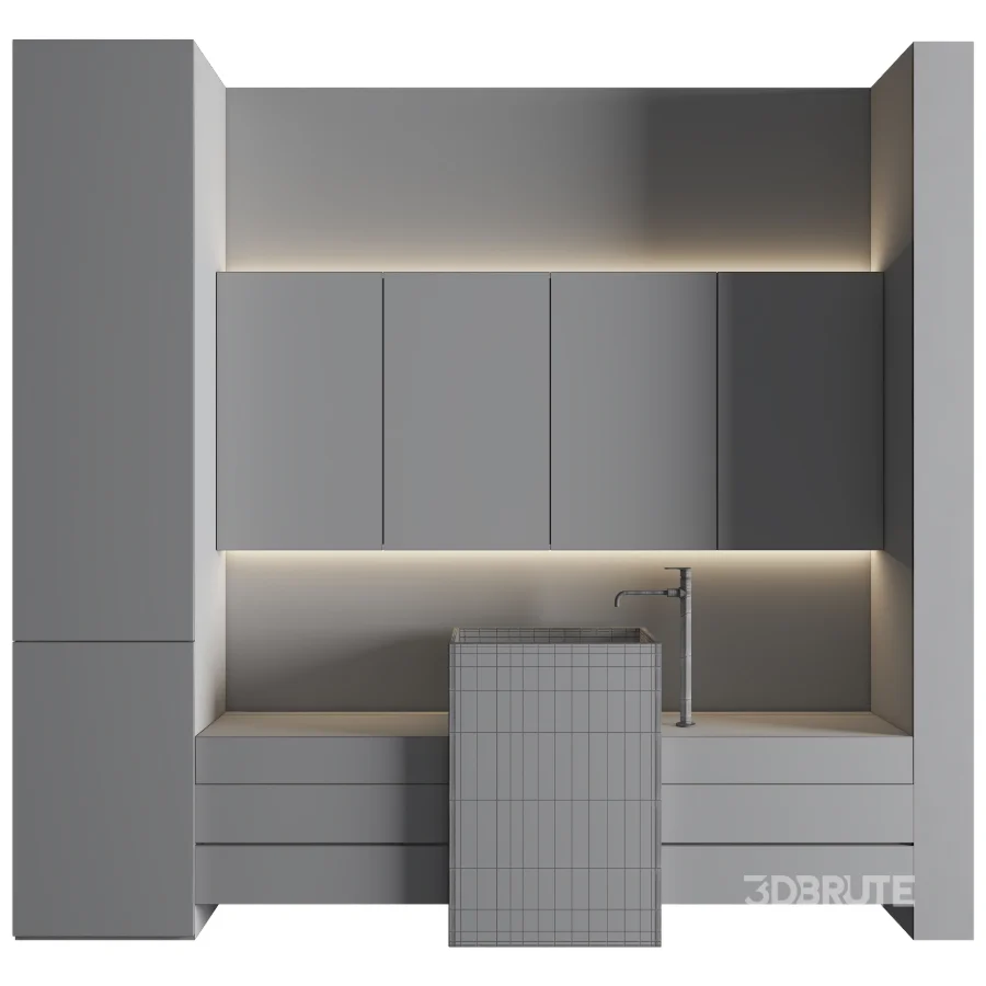 Bathroom Furniture Set 09 Image 3
