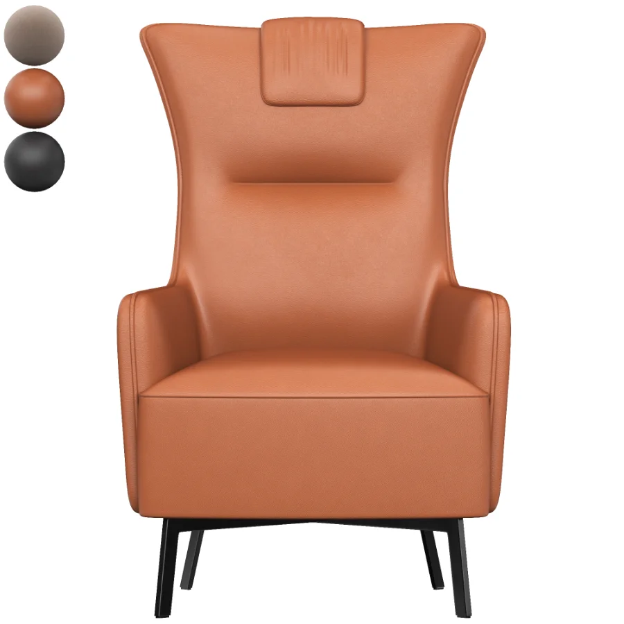 Genuine leather accent lou Image 4