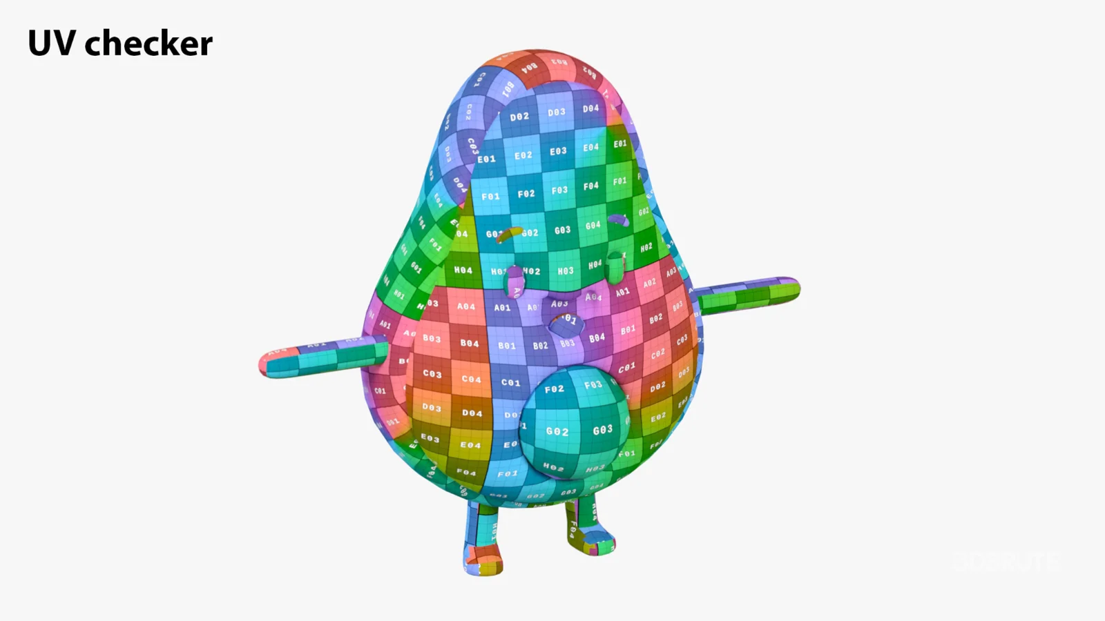 Avocado Cartoon 3D Character Image 13