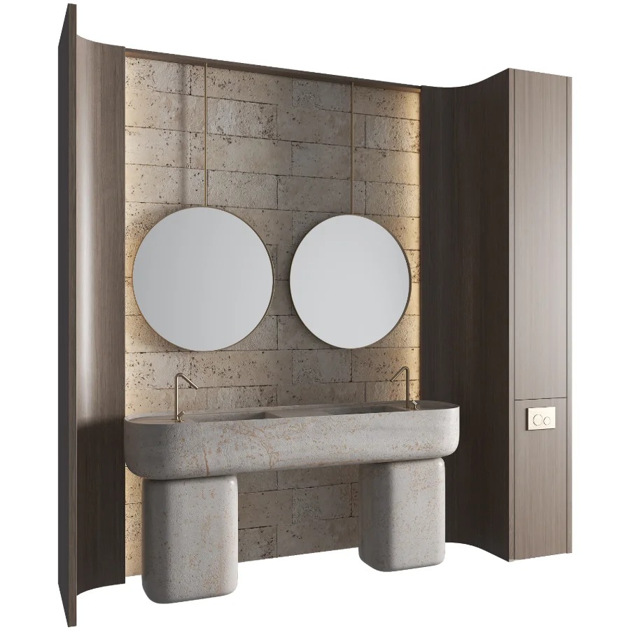 Bathroom Furniture Set 07 Image 2