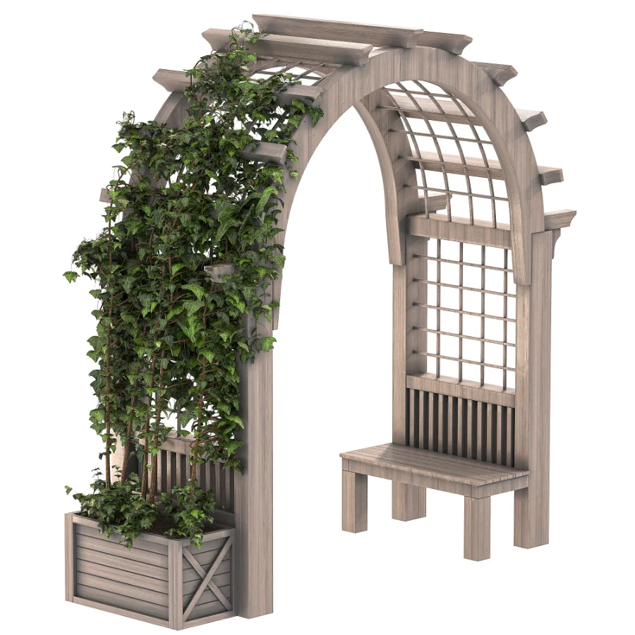 Wooden Garden Arbor 04 Image 6