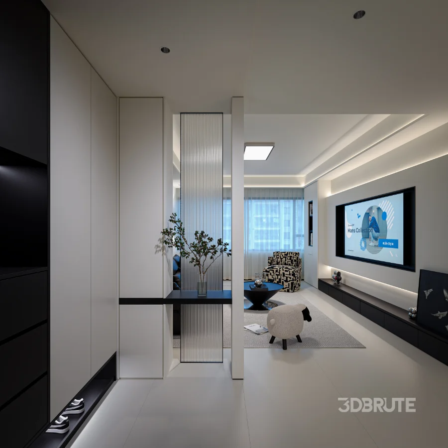 Modern living room dining room Image 3