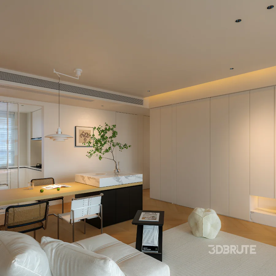 Modern living room dining room Image 12