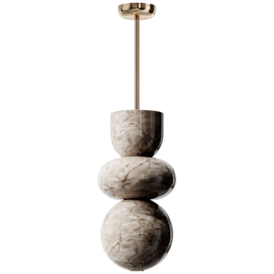 Alabaster Totem Chandelier Image 3