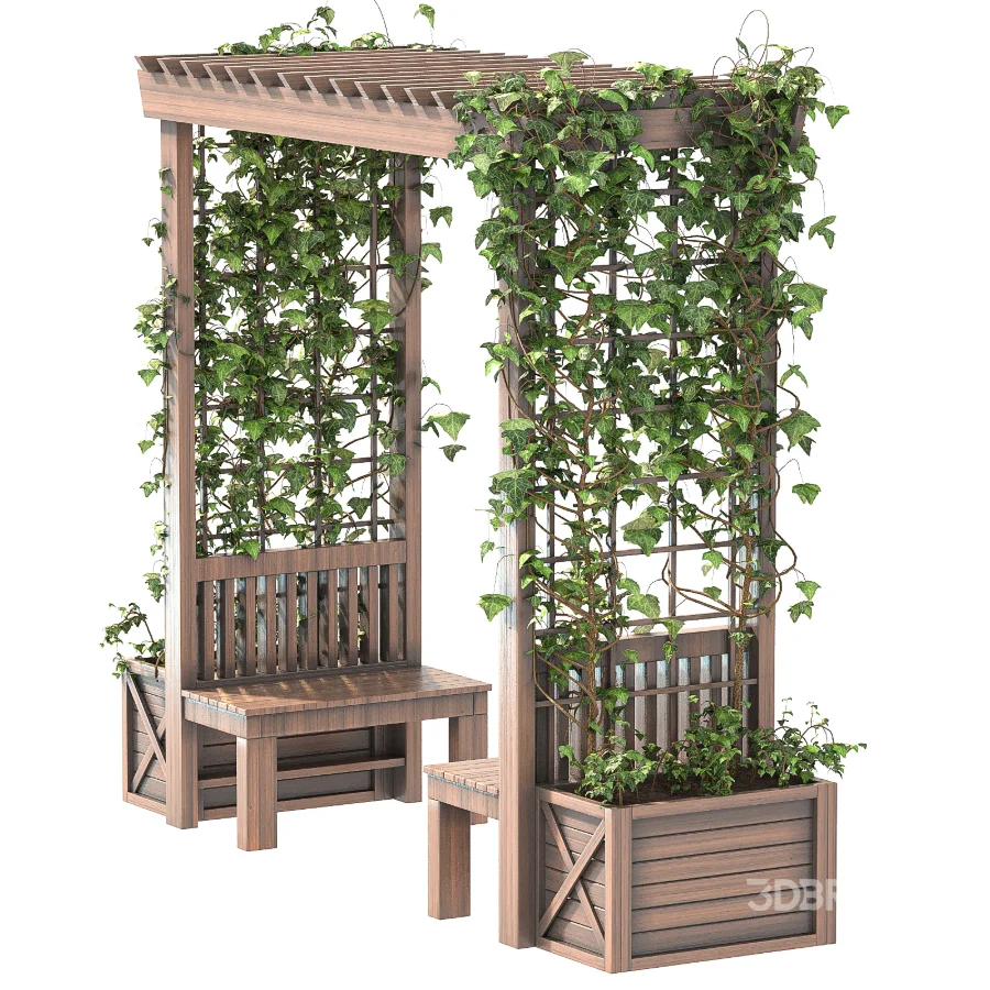 Wooden Garden Arbor 06 Image 6