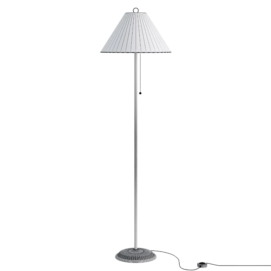 Metal Floor Lamp with Pull Chain Switch Image 2