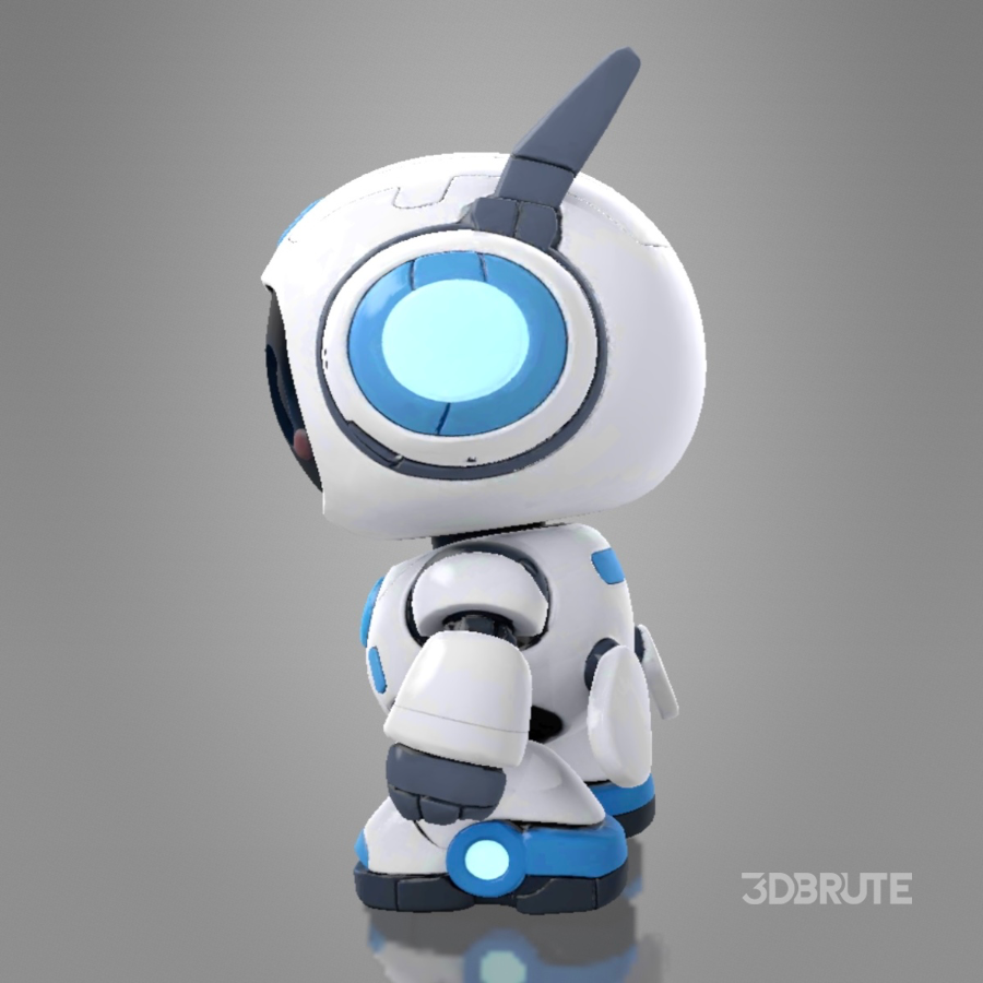 Cute Futuristic Robot Character Image 1