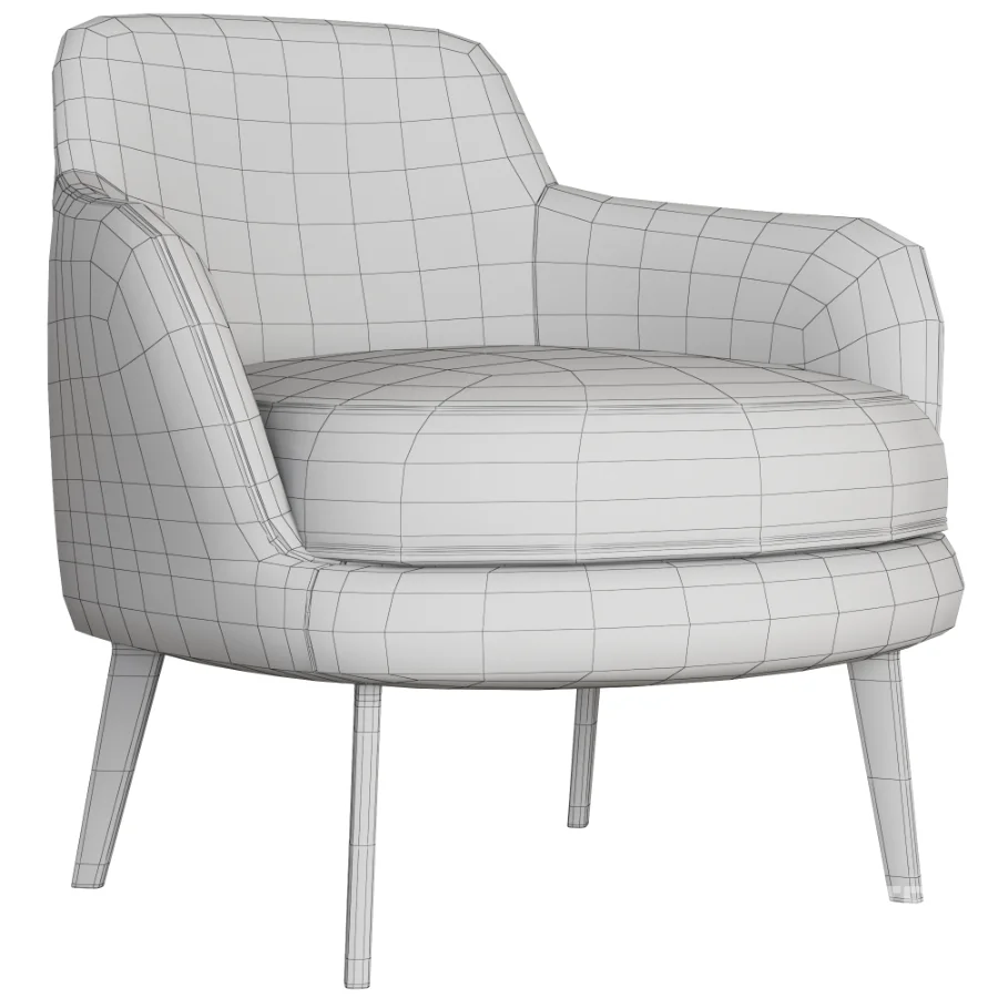 Sum_Armchair_Black_Main_Line_Flax Image 5