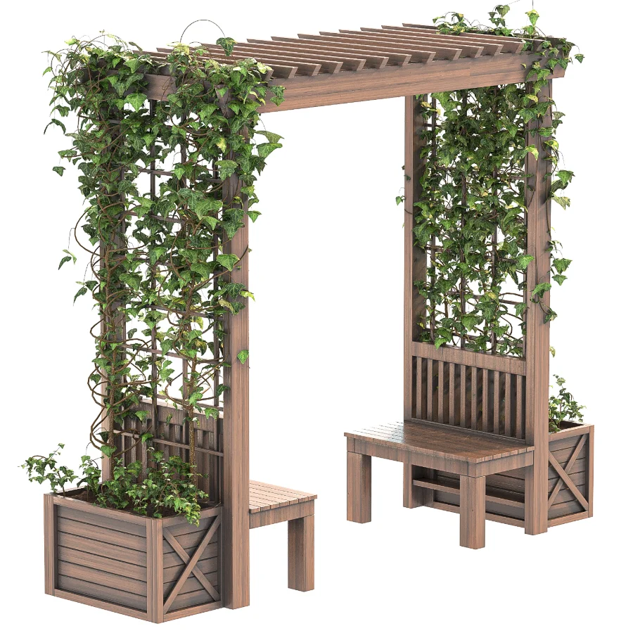 Wooden Garden Arbor 06 Image 8