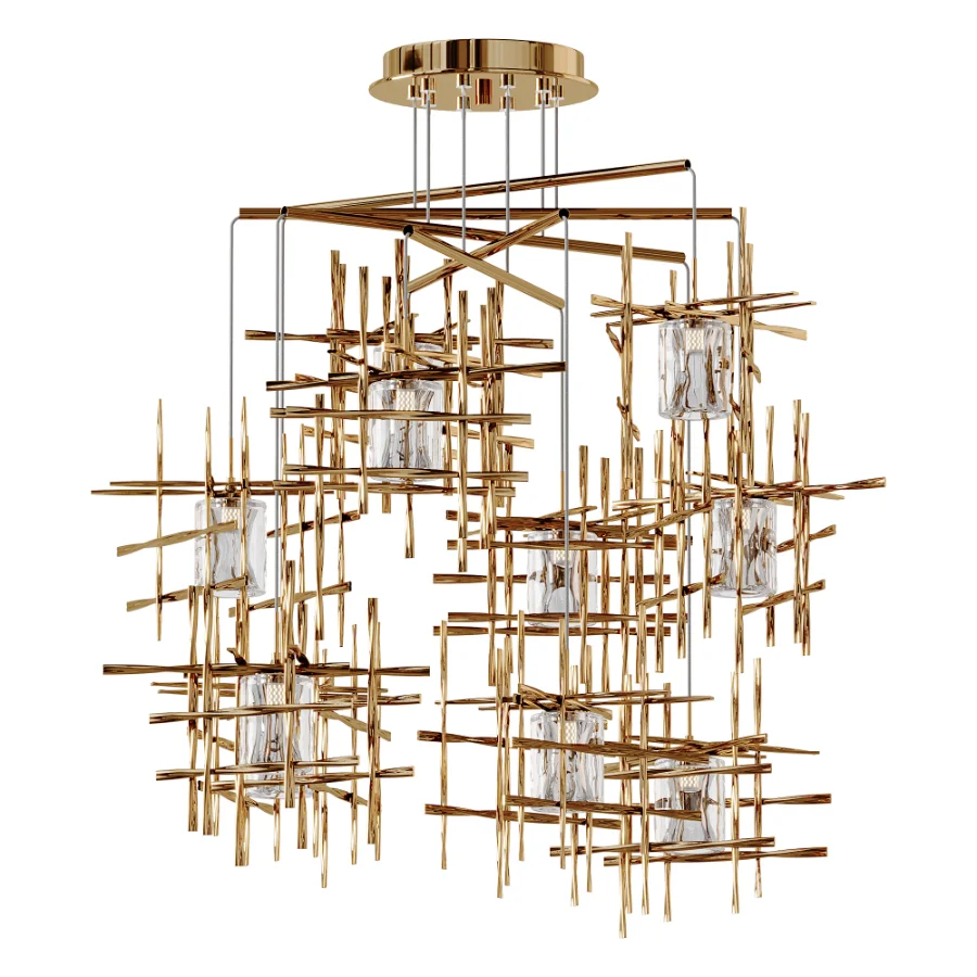 Tura Round Multi Light Pendant Image 1