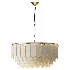 Cynthia Contemporary Layered Fabric Pendant Light - Thumbnail 1