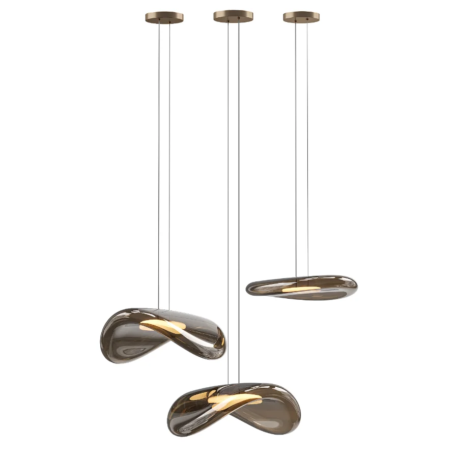 Organic Glass Pendant Light Image 2