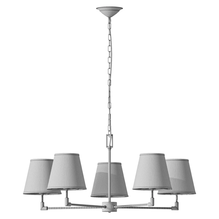 Gonzalez Modern 5 Light Textile Chandelier Image 3