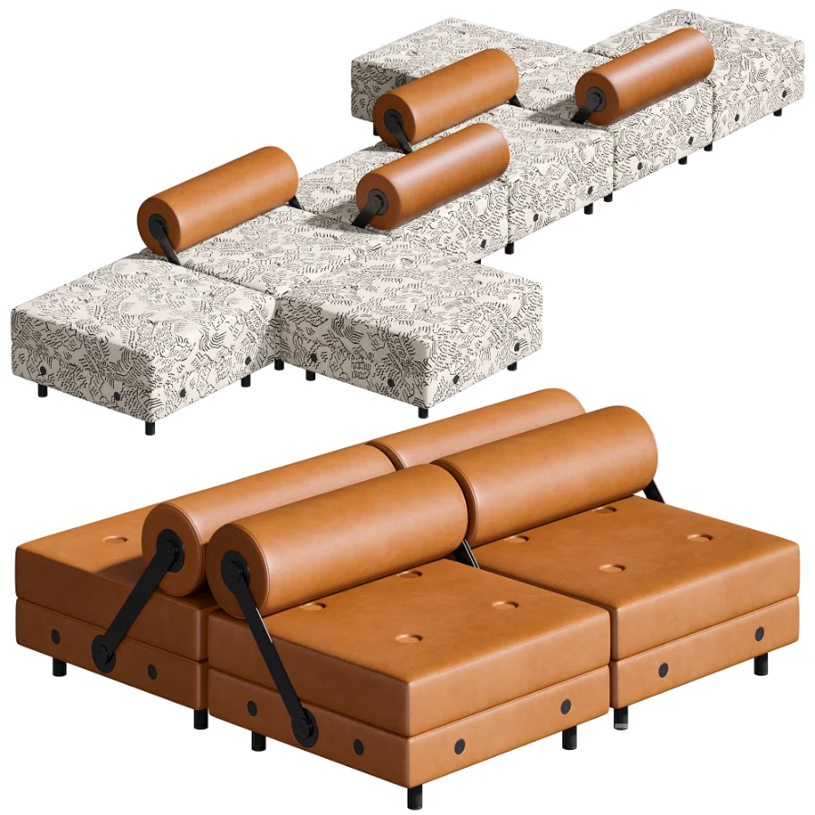 Todo Modo Sofa Ottoman By Tecno Image 4