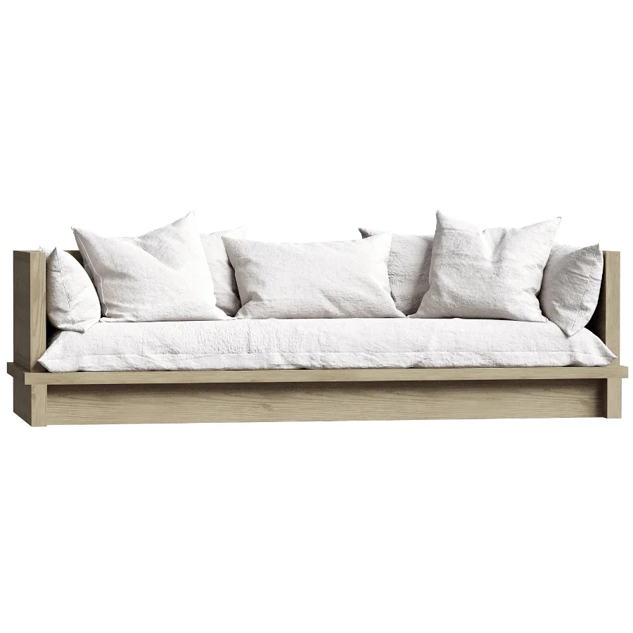 Minimalist Fabric Sofa by Loon Peak Image 3