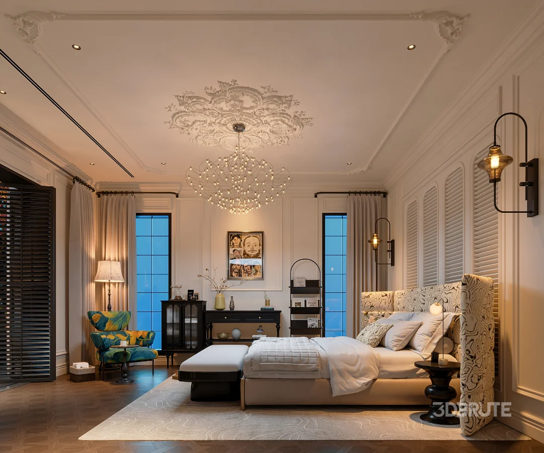 Master bedroom and garden balcony Image 1