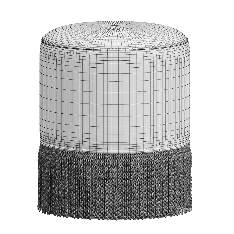 Astrid Fringe Stool Image 2