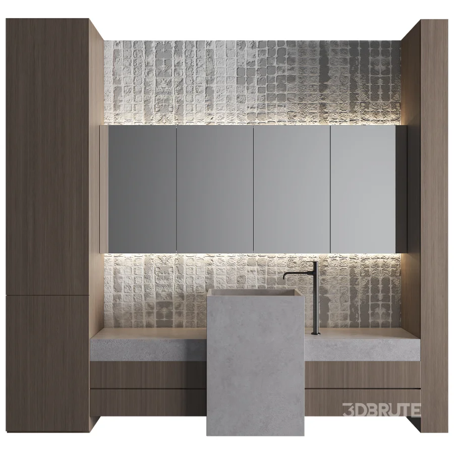 Bathroom Furniture Set 09 Image 1