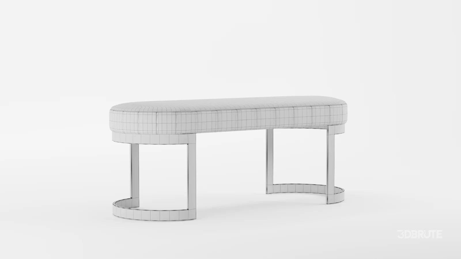 Meridian Furniture Lemar Velvet Bench Image 7