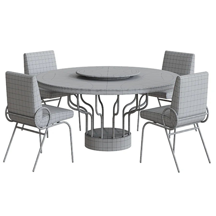 Bloom Dining Chair With Table Image 3