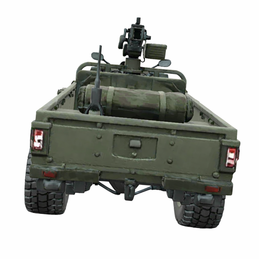 Military Tactical Trike Bike 3D Model Image 7