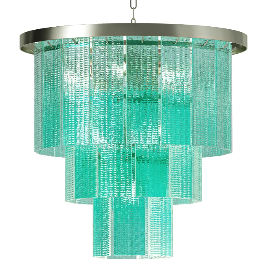 Italian Sea Green Murano Glass Sputnik Chandelier SimoEng Image 4