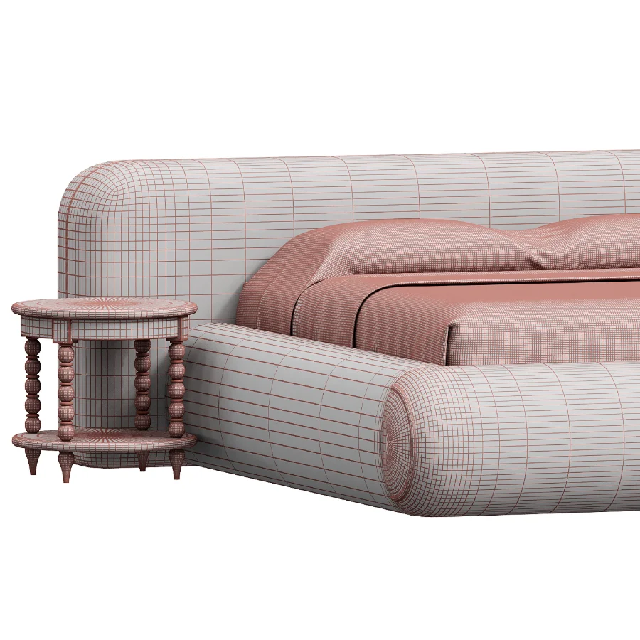 Penley Rounded Platform Bed Image 1