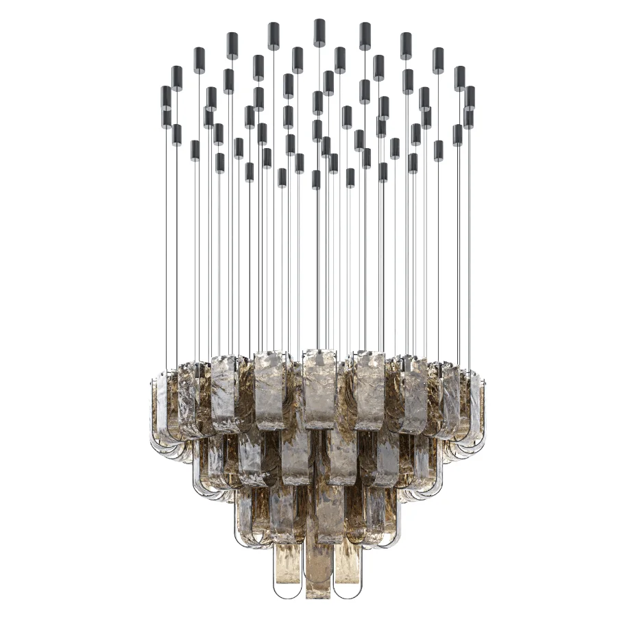 Luxury Glass Pendant Lights Frosty Glass Image 1