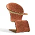 Modern Sculptural Armchair with Soft Fabric Upholstery - Thumbnail 7