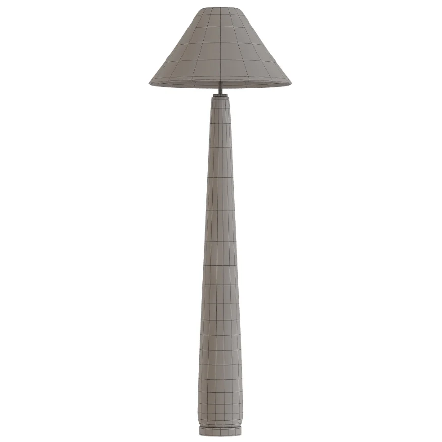 Lulu Printed Fabric Upholstered Empire Floor Lamp Image 4