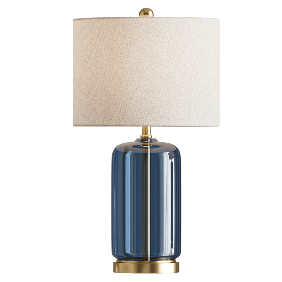 Glass Table Lamp Image 1