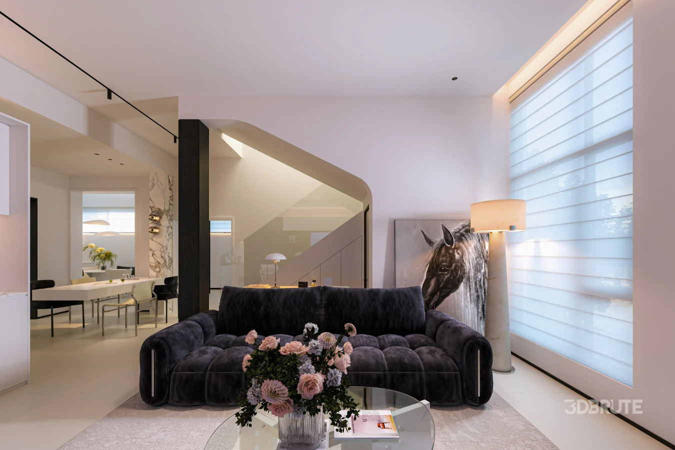Modern living room dining room Image 2