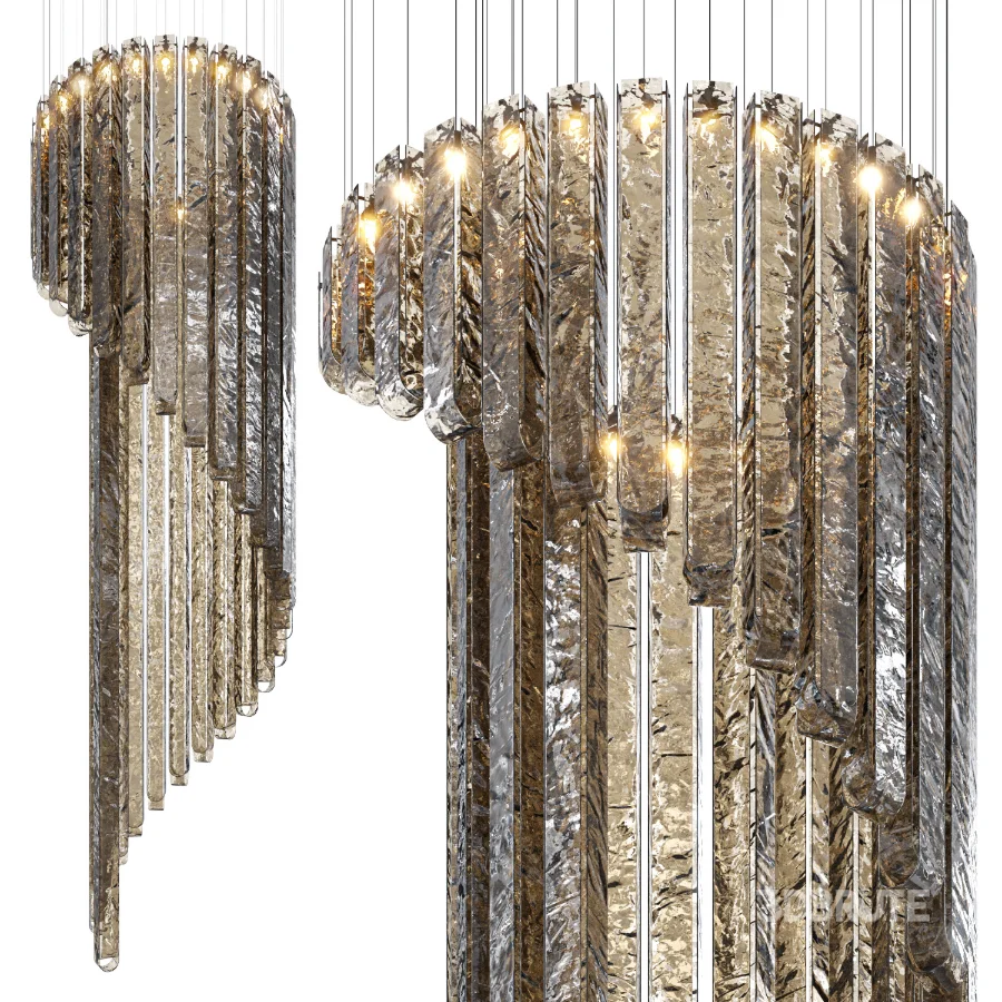 Luxury Glass Pendant Lights Frosty Glass Image 3