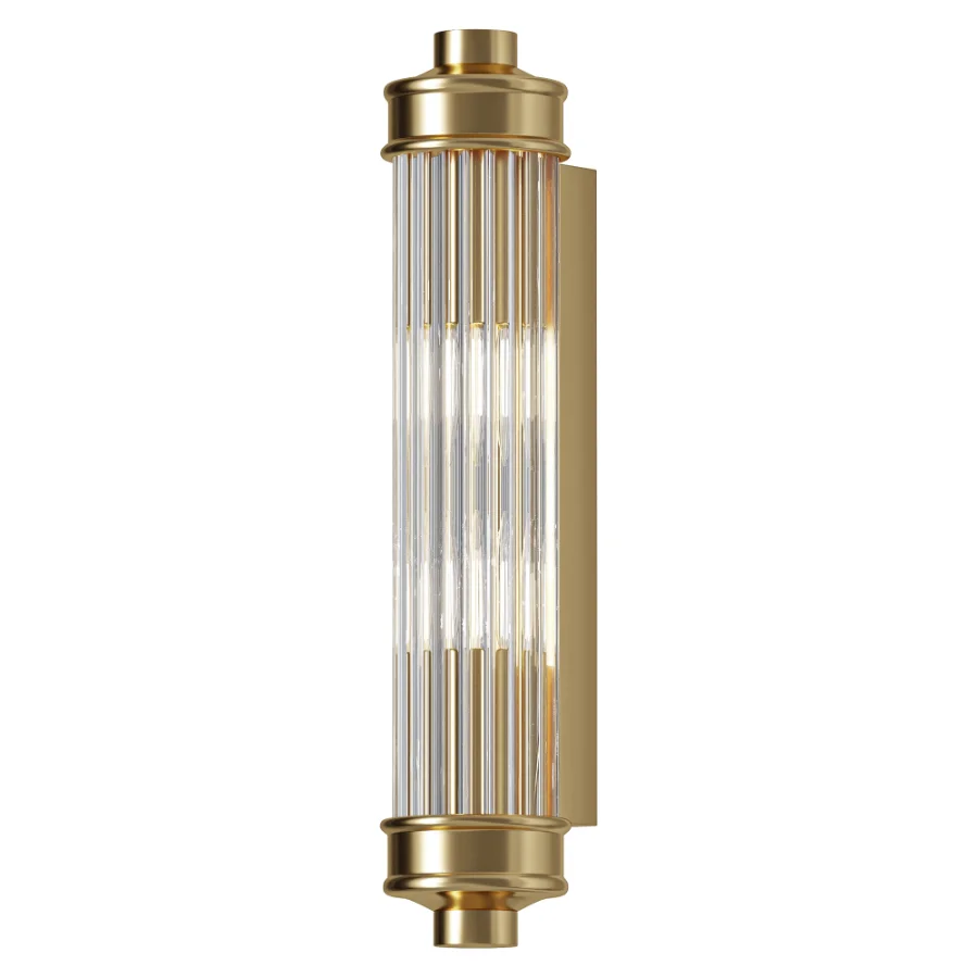 Belae Modern Sleek Cylindrical Glass Wall Sconce Image 2