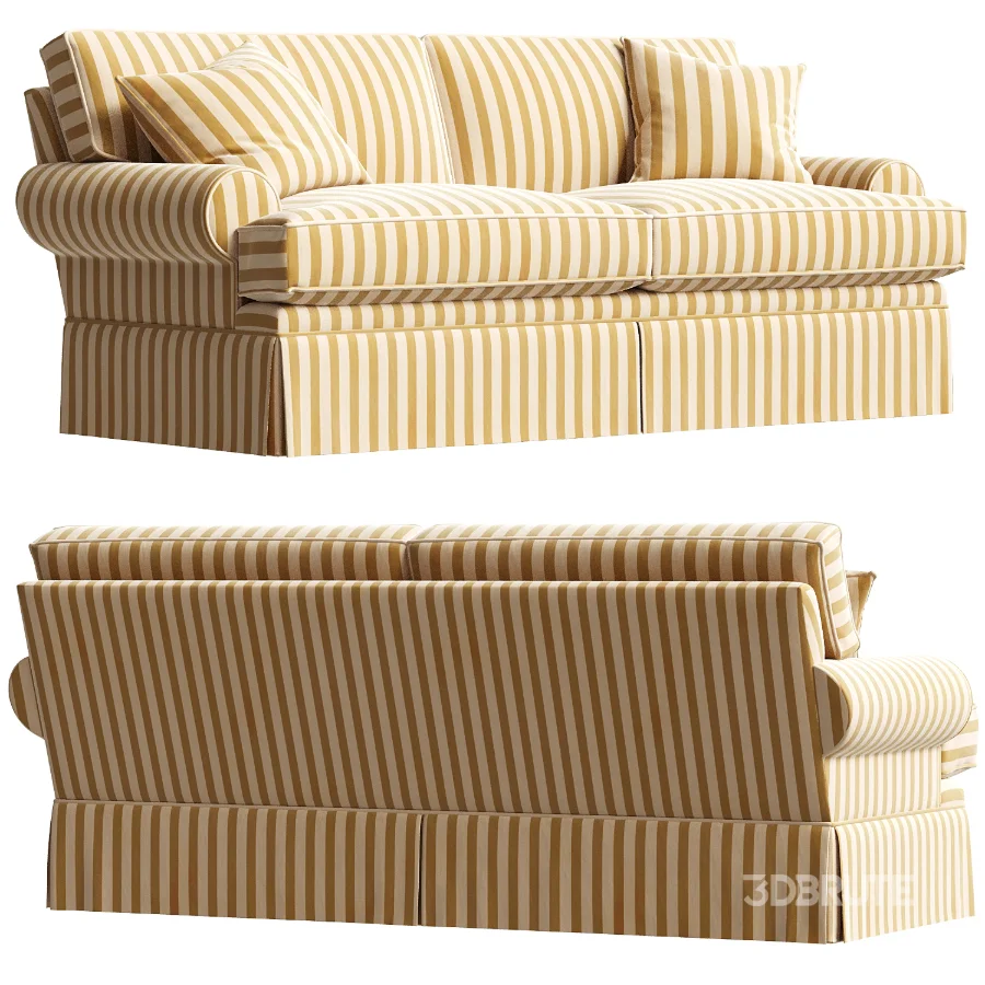 Maya Sofa Stripe Sunbrella Image 1