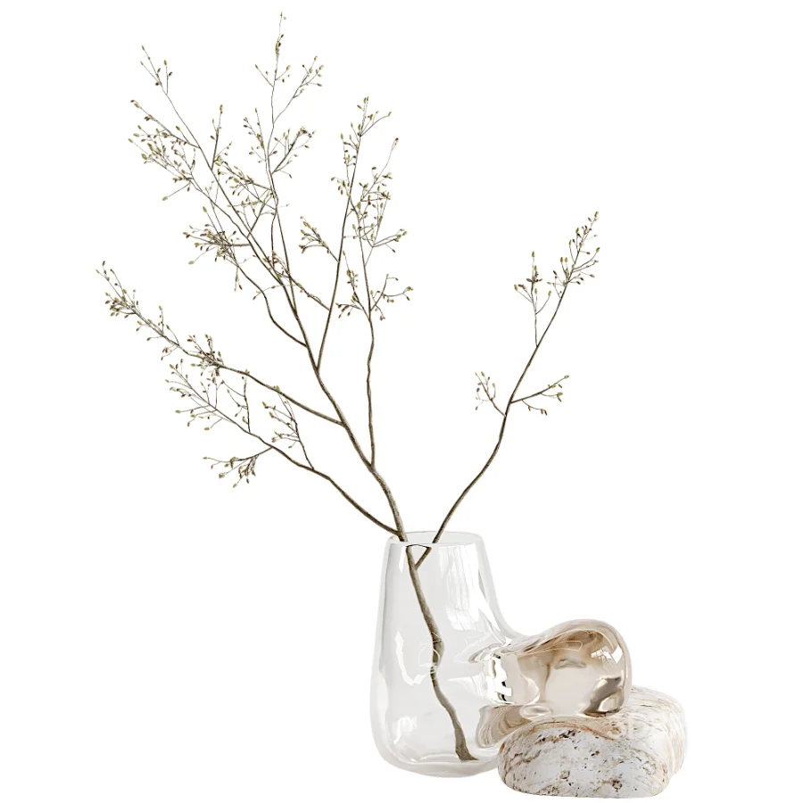 Decorative Vase and Bouquet Image 1