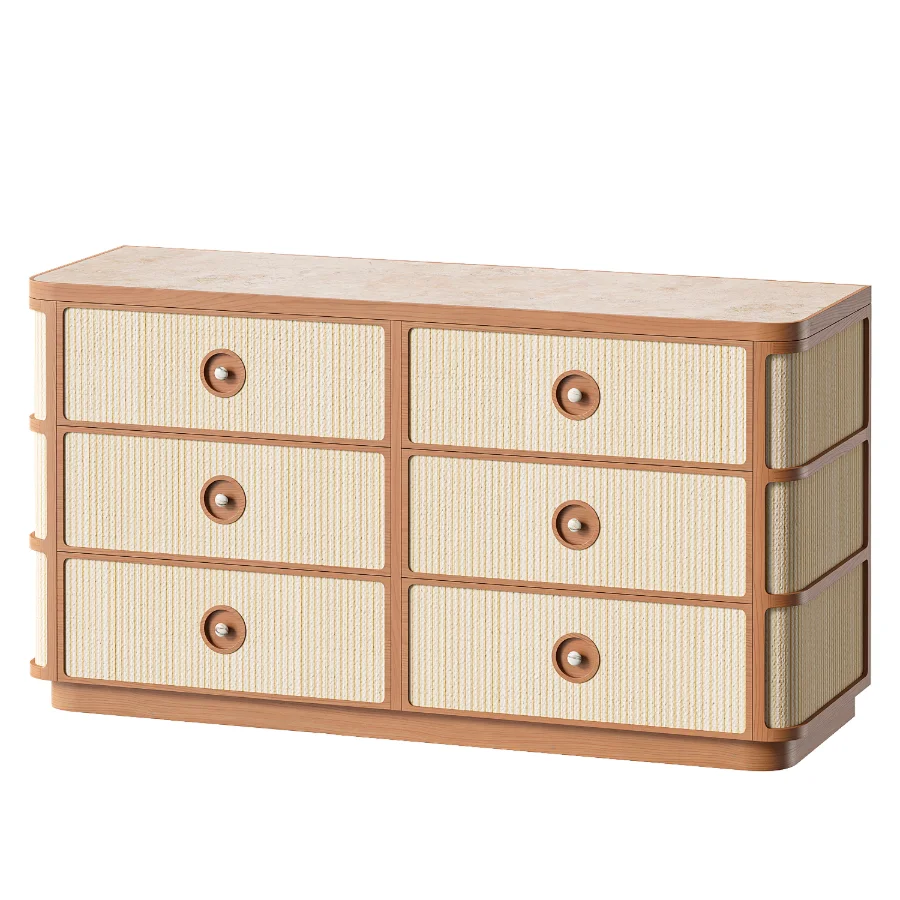 Leo Six Drawer Dresser by Sohohome Image 5