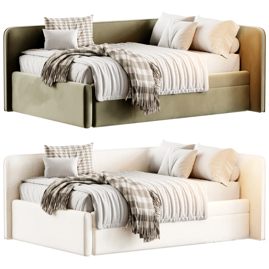Childrens soft sofa bed Leo Image 2