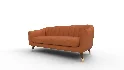 Steffan Wide Velvet Flared Arm Sofa - Thumbnail 7