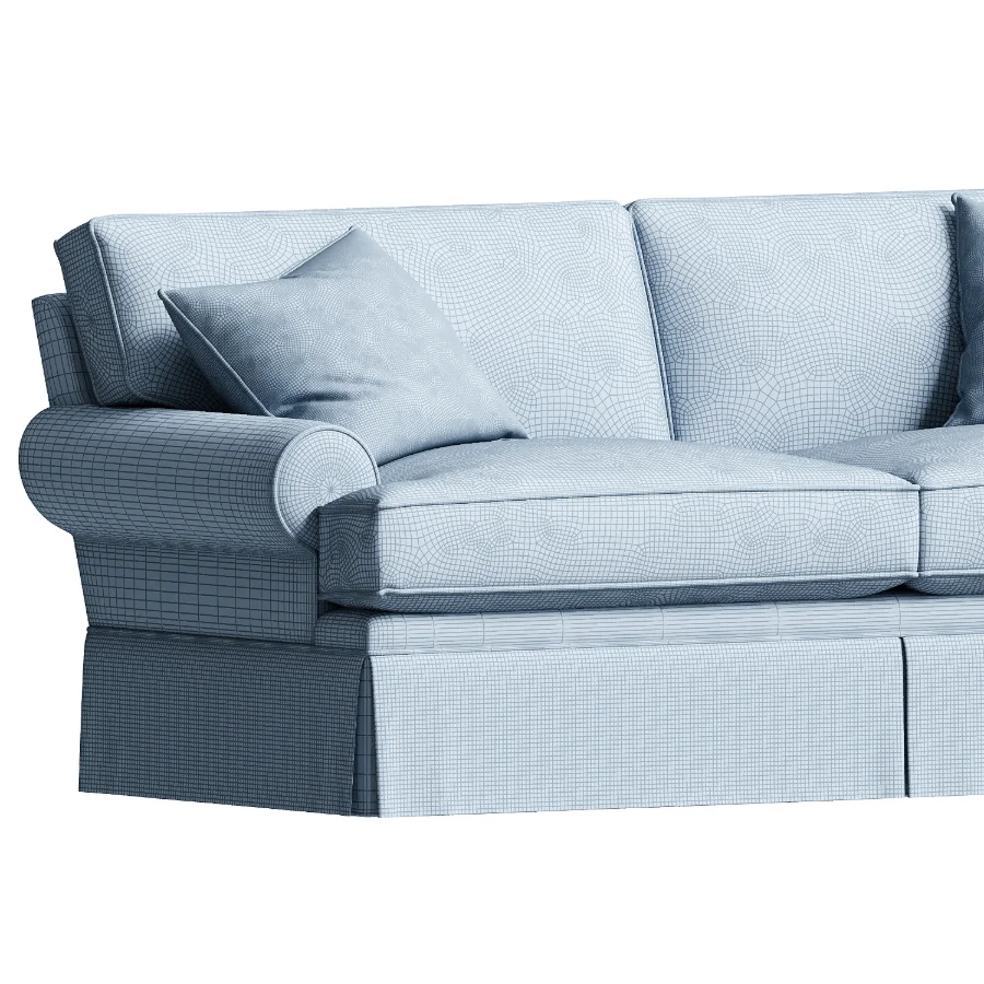 Maya Sofa Stripe Sunbrella Image 4
